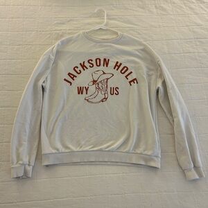 Jackson Hole White Sweater
